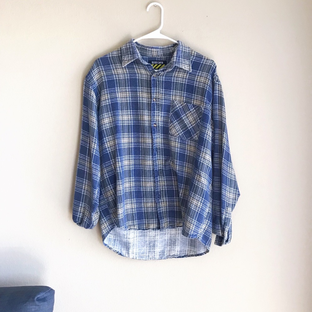 Big Rock Canyon Men’s Plaid Light Flannel